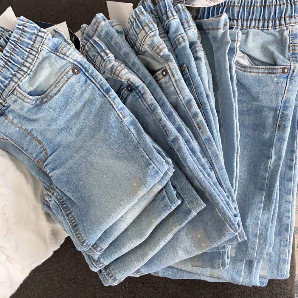 Set 1 - Boys 5-14 OshKosh B'gosh® Tapered Relaxed Pull-on Jeans (6 pairs)
